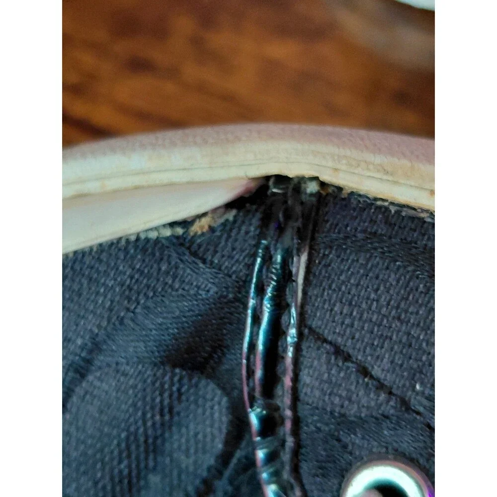 Coach Fillmore Black Sneakers Women's Size 8.5B Canvas Leather Shoes Monogram